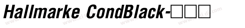 Hallmarke CondBlack字体转换